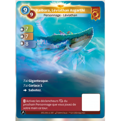 Kaibara, Leviathan Asgarthi (7-7-8) Unique Bravo Card - Altered TCG - KS Edition