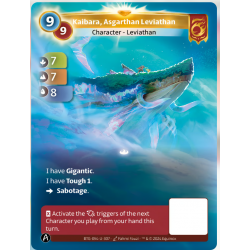 Kaibara, Leviathan Asgarthi (7-7-8) Unique Bravo Card - Altered TCG - KS Edition