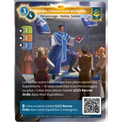 Kakoba, Commander of Legion (3-3-3) Unique Ordis - Altered TCG - KS Edition