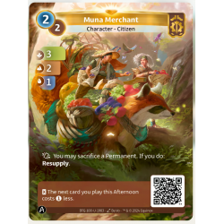 Merchant Muna (3-2-1) Unique Axiom - Altered TCG - KS Edition