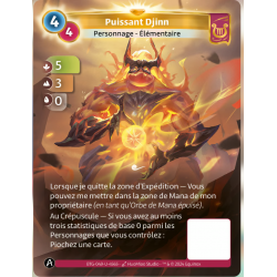 Powerful Djinn (5-3-0) Unique Lyra Map - Altered TCG - KS Edition