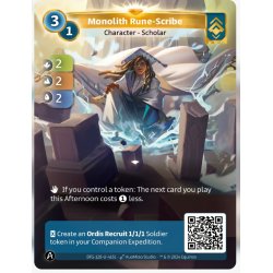 Single Scribe of the Monolith (2-2-2) Single Ordis Card - Altered TCG - KS Edition
