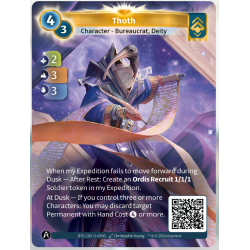 Thot (2-3-3) Single Ordis Card - Altered TCG - KS Edition