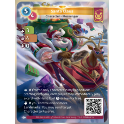 Santa Claus (3-4-0) Unique Card Lyra - Altered TCG - Trial by Cold