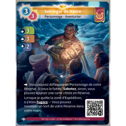 Seiringar de Havre (3-3-2) Unique Lyra Map - Altered TCG - Cold Test