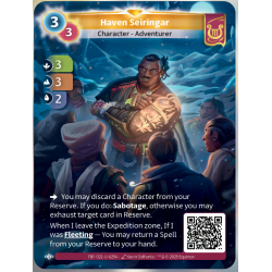 Seiringar de Havre (3-3-2) Unique Lyra Map - Altered TCG - Cold Test