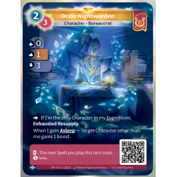 Ordis Watch (0-1-3) Unique Lyra Card - Altered TCG - Cold Test