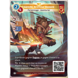Gericht, Bretteur Honoré (0-3-2) Unique Bravos Card - Altered TCG - Test of the Cold