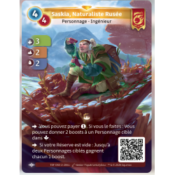 Saskia, Rusée Naturalist (3-2-2) Unique Bravos Map - Altered TCG - Cold Test