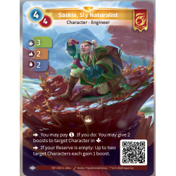 Saskia, Rusée Naturalist (3-2-2) Unique Bravos Map - Altered TCG - Cold Test