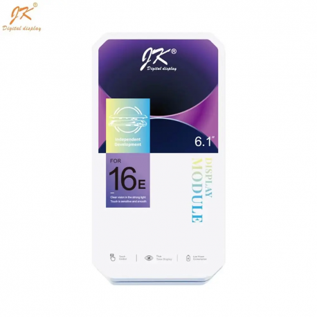 Ecran  Soft Oled Apple iPhone 16e (JK IC Removable) Noir (Dupliqué)