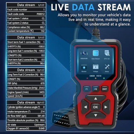V519 OBD2 Automotive Diagnostic Scanner - Accessories