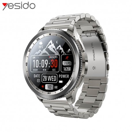 Montre Connectée Yesido IO34 Écran AMOLED Argent