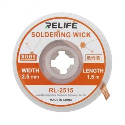 RL-2515 desoldering braid, 2.5 mm × 1.5 m - 9,00 €