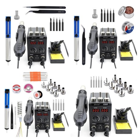 8586D 750W 2-in-1 Iron / Hot Air Station - 97,00 €