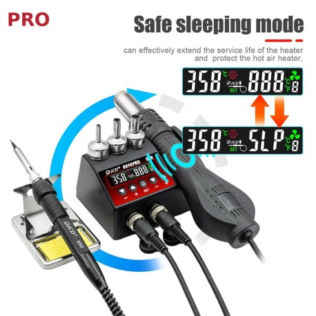 8898 750W 2-in-1 Iron / Hot Air Station