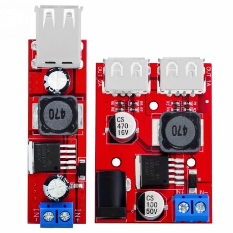 6–40V to 5V 3A Dual USB Step-Down Charger
