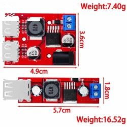 6&ndash;40V to 5V 3A Dual USB Step-Down Charger