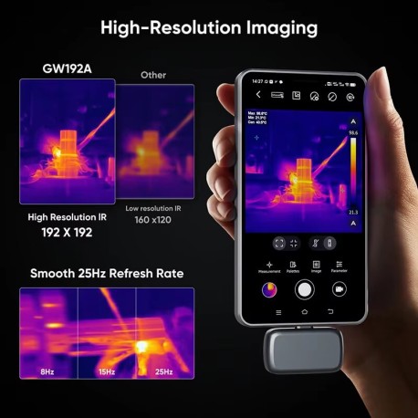 GOYOJO GW192A Phone Thermal Camera — 192×192