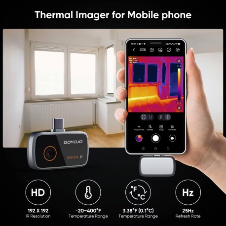 GOYOJO GW192A Phone Thermal Camera — 192×192