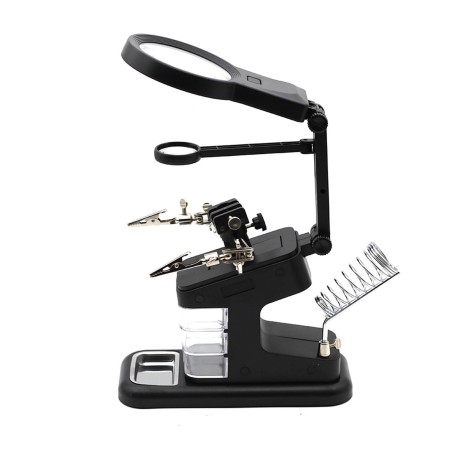 Helping Hands LED Magnifier Stand — Soldering Station