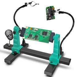 Metal 360° PCB Holder Jig — Adjustable Clamp