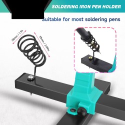 Metal 360&deg; PCB Holder Jig &mdash; Adjustable Clamp