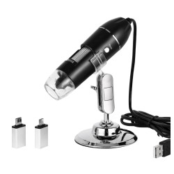 USB Digital Microscope 1600X — 8 LED 1080P
