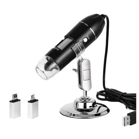 USB Digital Microscope 1600X — 8 LED 1080P