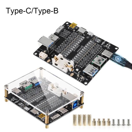 USB Cable Short-Circuit Tester — Type-C / USB-A Board