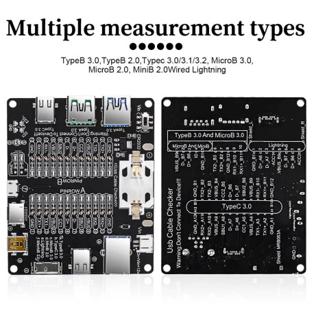 USB Cable Short-Circuit Tester — Type-C / USB-A Board