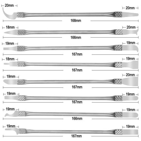 8pc Ultra-Thin IC Chip Blades — CPU / Board Rework