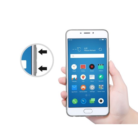 Protective cover Nature TPU Soft gel for smartphone Meizu - Silicone cover